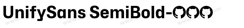 UnifySans SemiBold字体转换